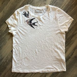 Abercrombie & Fitch Embroidered Sparrows Tee